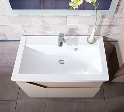 Бриклаер Тумба с раковиной Брайтон 80 (Mario) глиняный серый – фотография-2